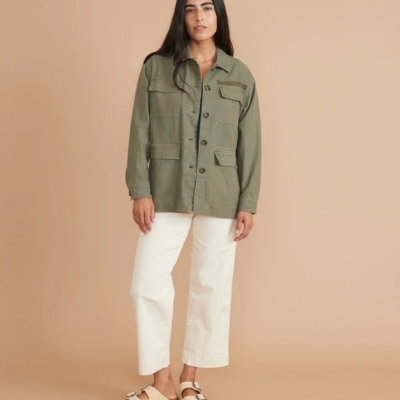 MARINE layer Zito Chore Coat in Olive - Picture 5 of 7